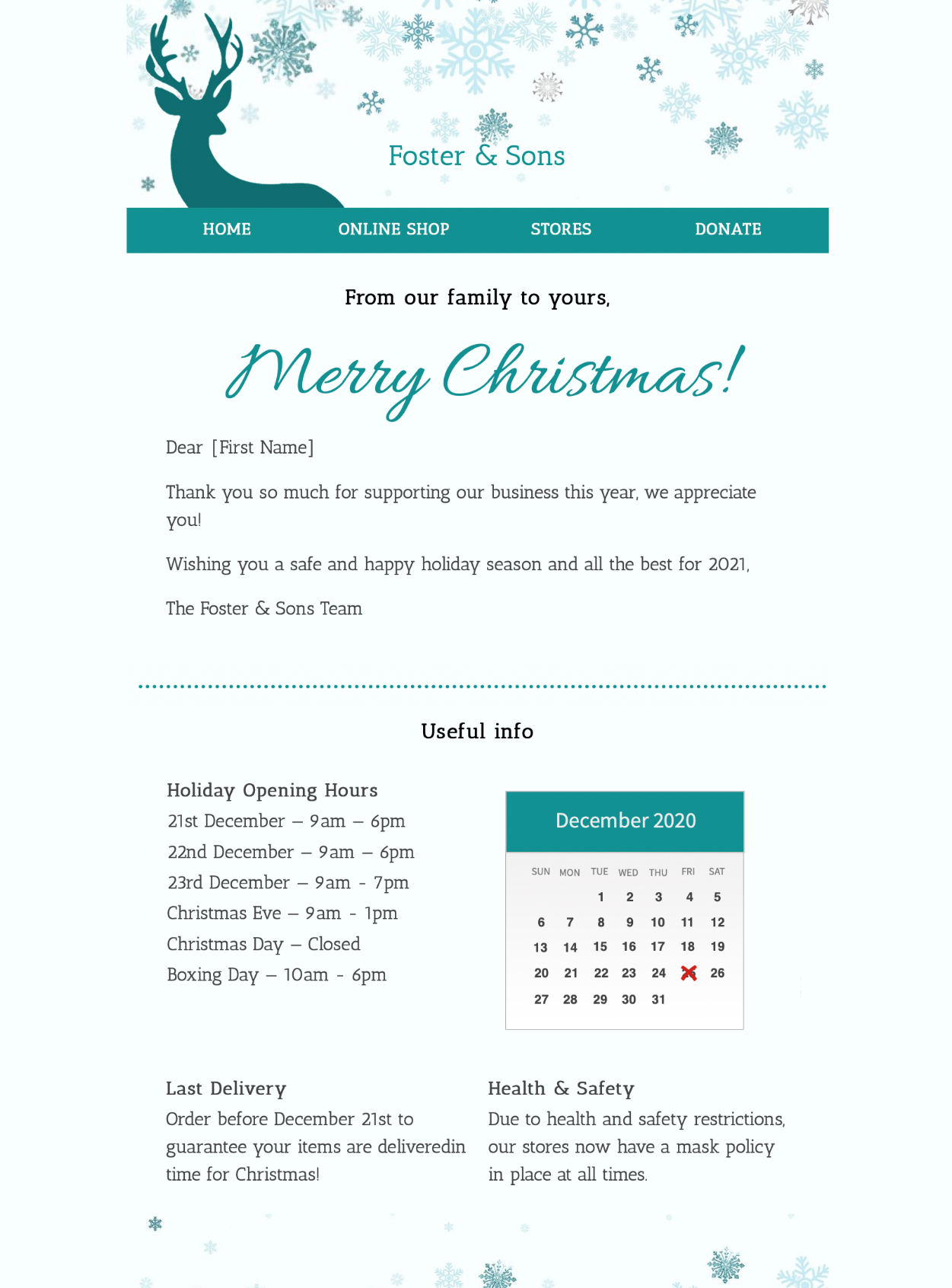 Merry Christmas Merry Christmas HTML email template