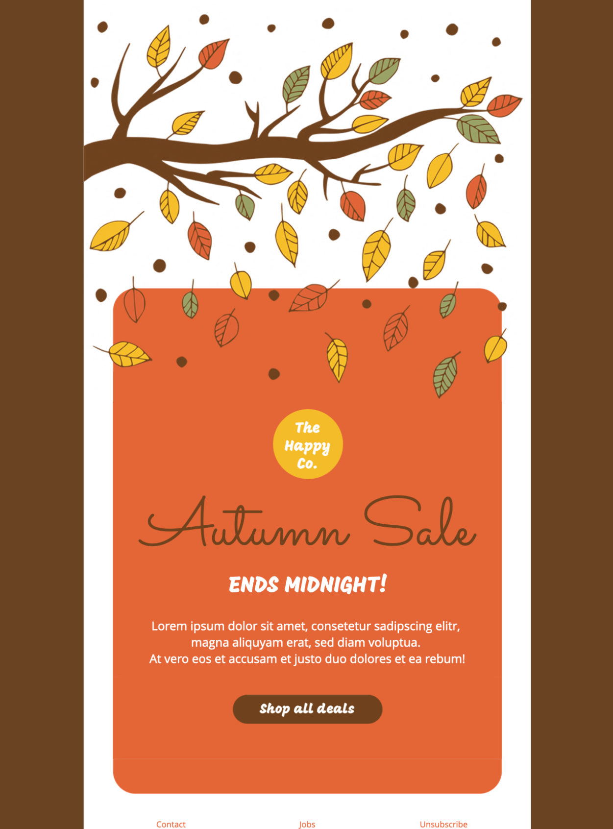 Autumn Sale autumn sale html email template